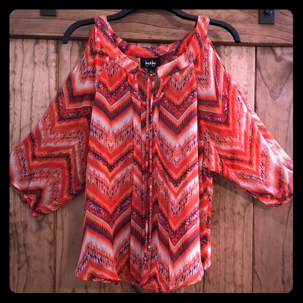 by&by cold shoulder blouse